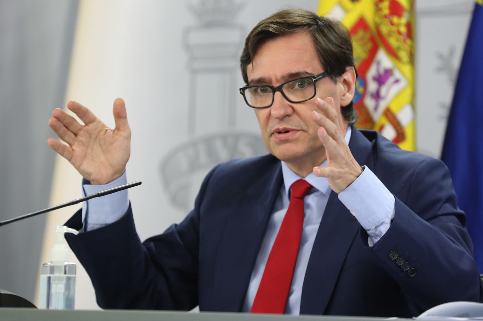 El ministro de Sanidad, Salvador Illa, comparece en rueda de prensa posterior al Consejo de Ministros en Moncloa