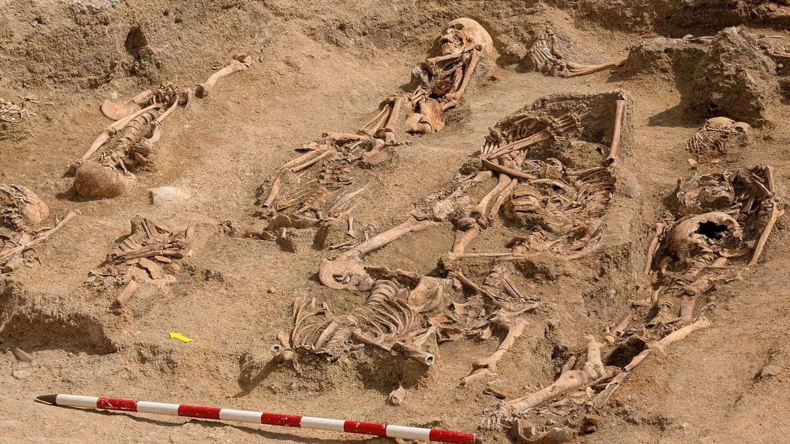 Aparecen restos óseos del siglo XIX en las obras de un parking subterráneo de Chamberí
