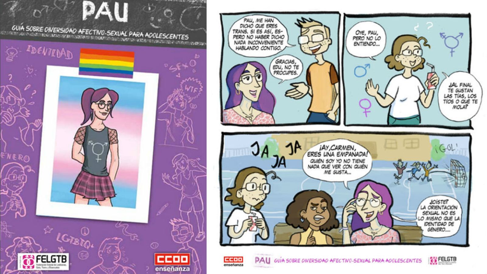 "Pau", un cómic para prevenir el acoso a los jóvenes LGTB