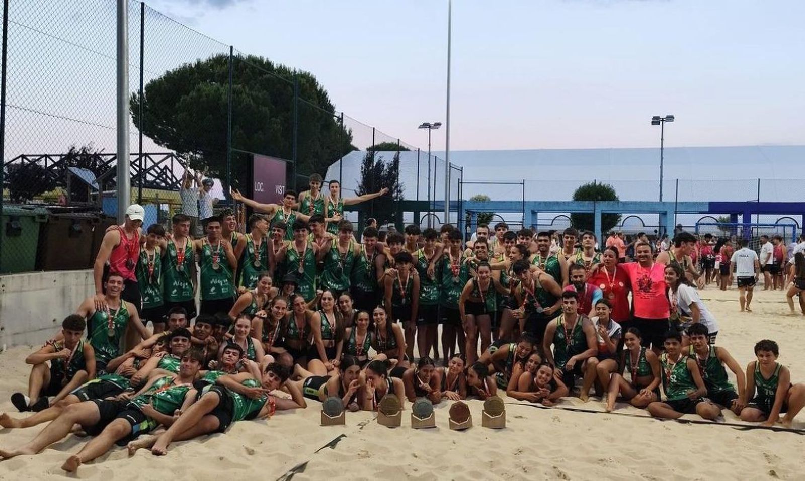 Los clubes de Madrid de balonmano playa