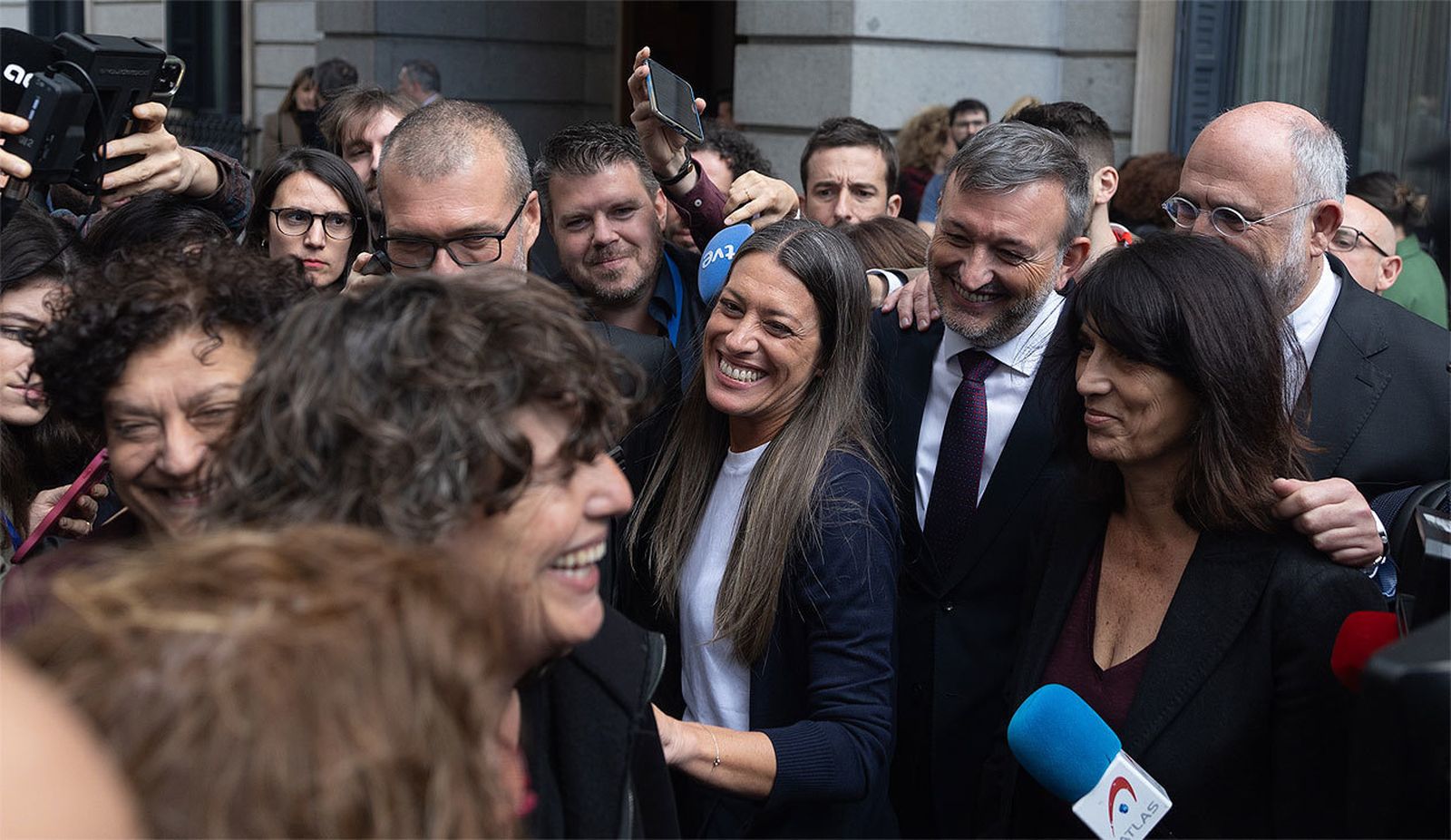 Los independentistas eufóricos tras la aprobación de la amnistía en el pleno del Congreso