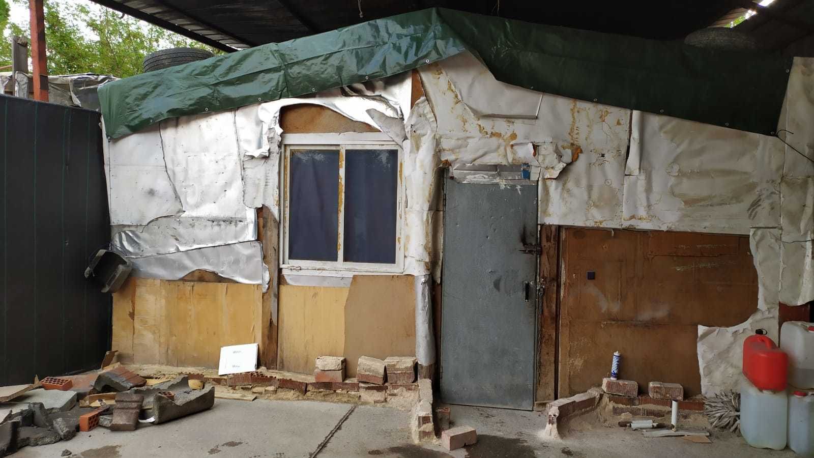 Infravivienda de Las Sabinas, Móstoles, en la que se halló el cultivo de marihuana