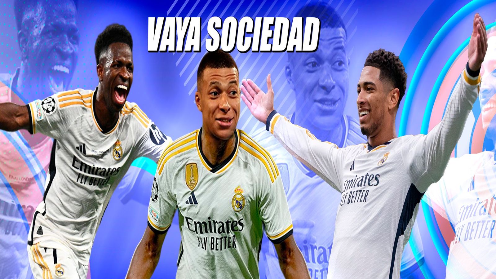 Vinicius, Mbappé y Bellingham