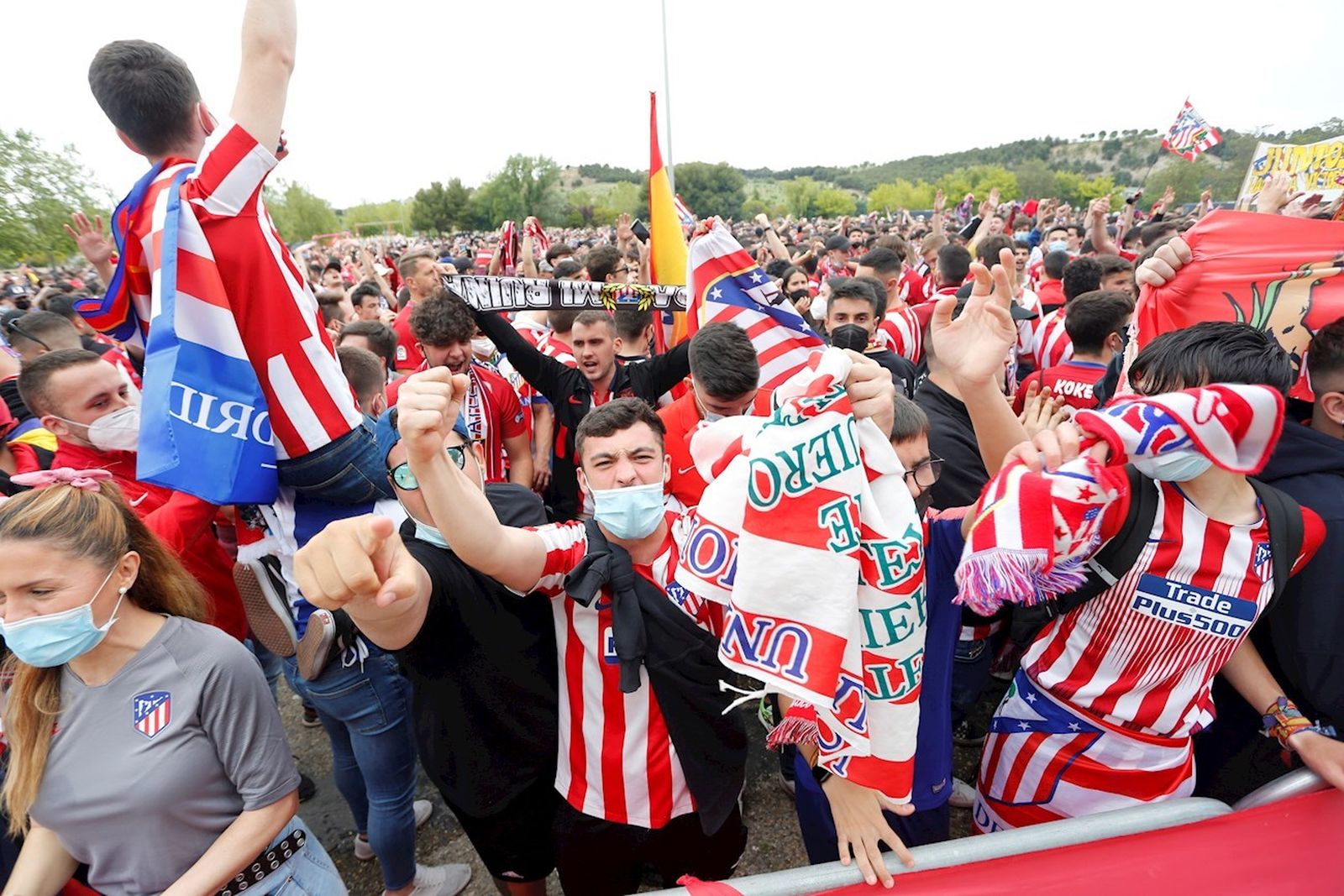 Aficionados del Atlético de Madrid