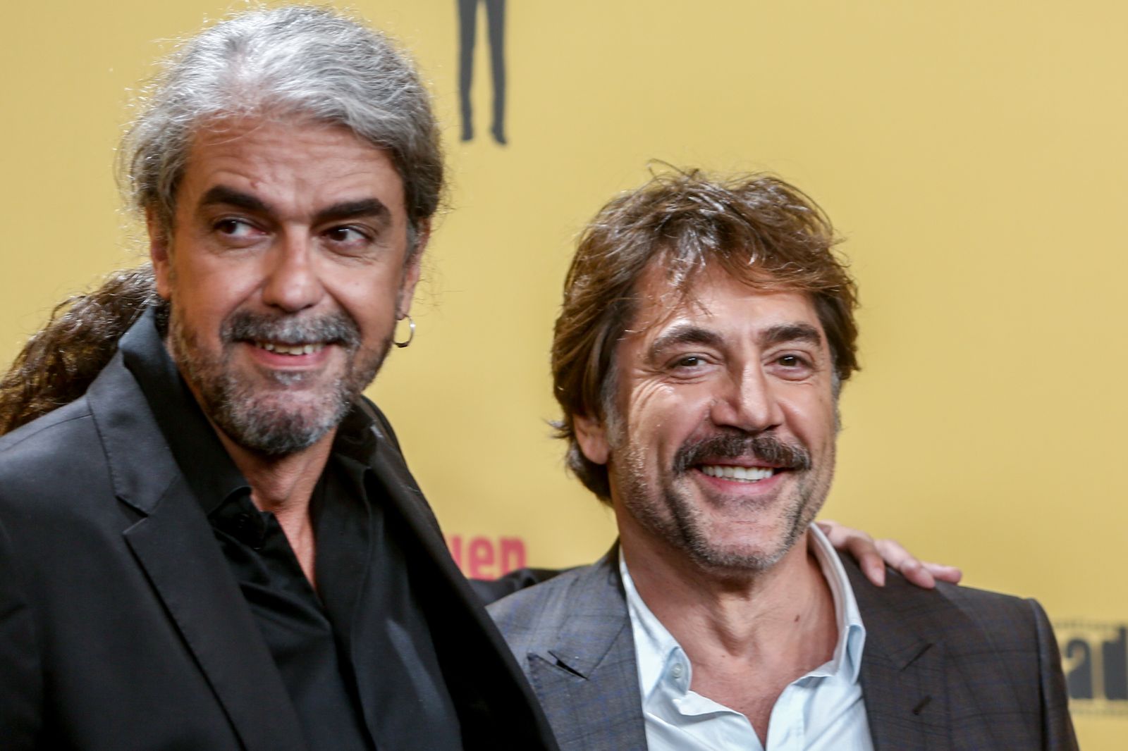 El director Fernando León de Aranoa y el actor Javier Bardem, en la premiere de la película ‘El buen patrón"
