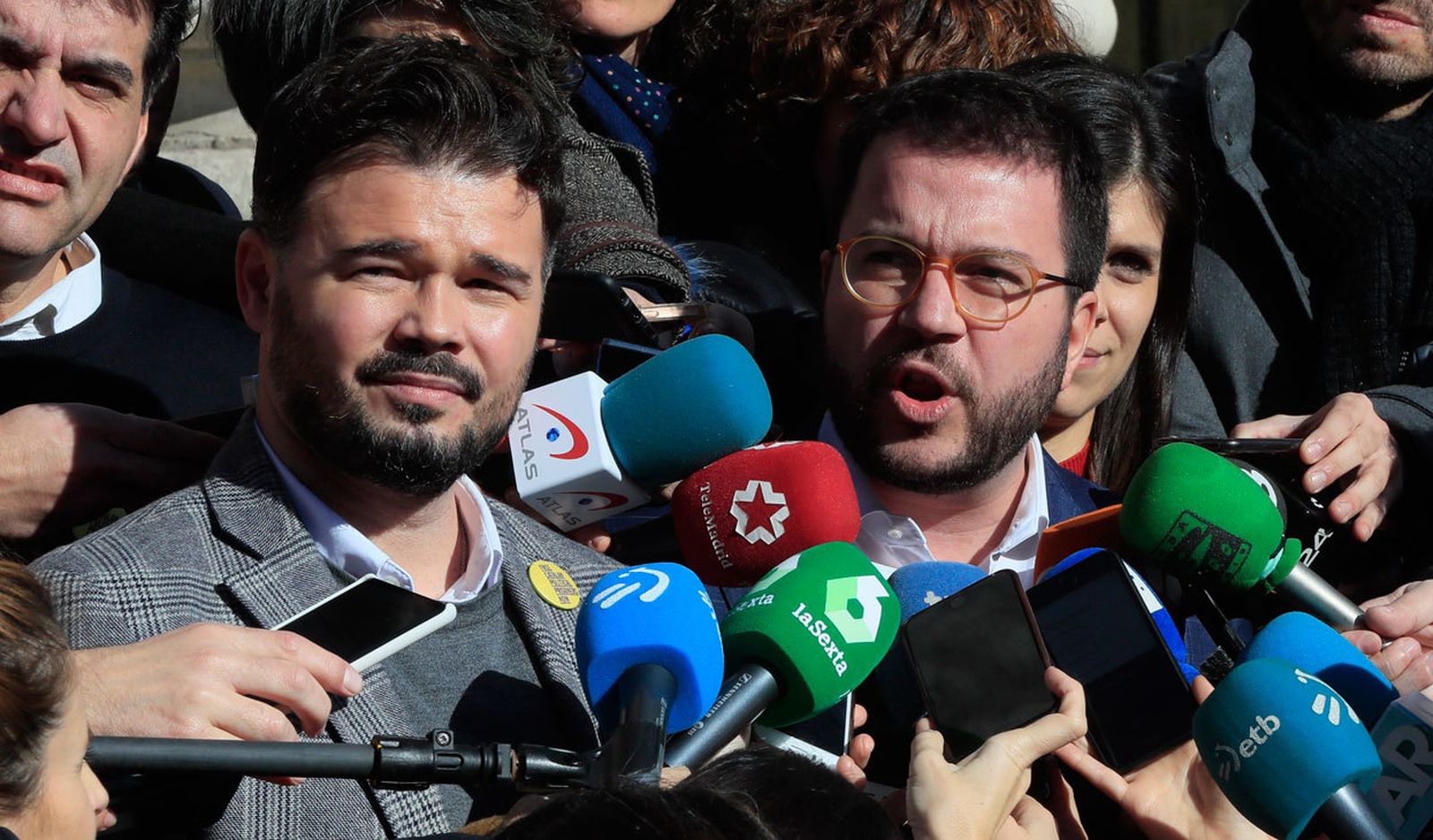 Gabriel Rufián y Pére Aragones