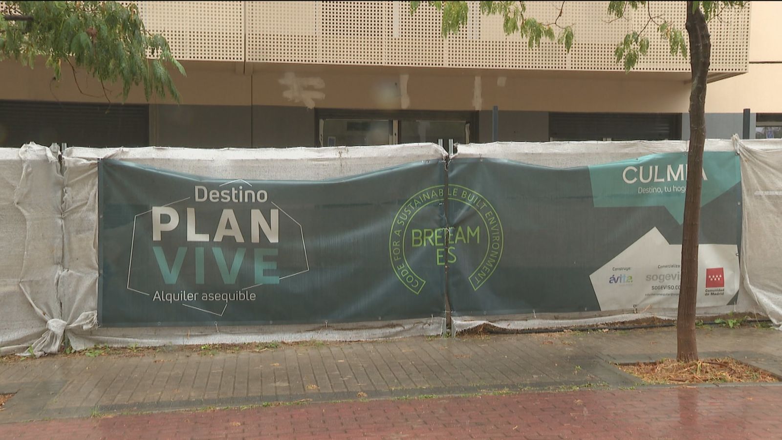 Obras de la promoción del Plan Vive en Alcorcón