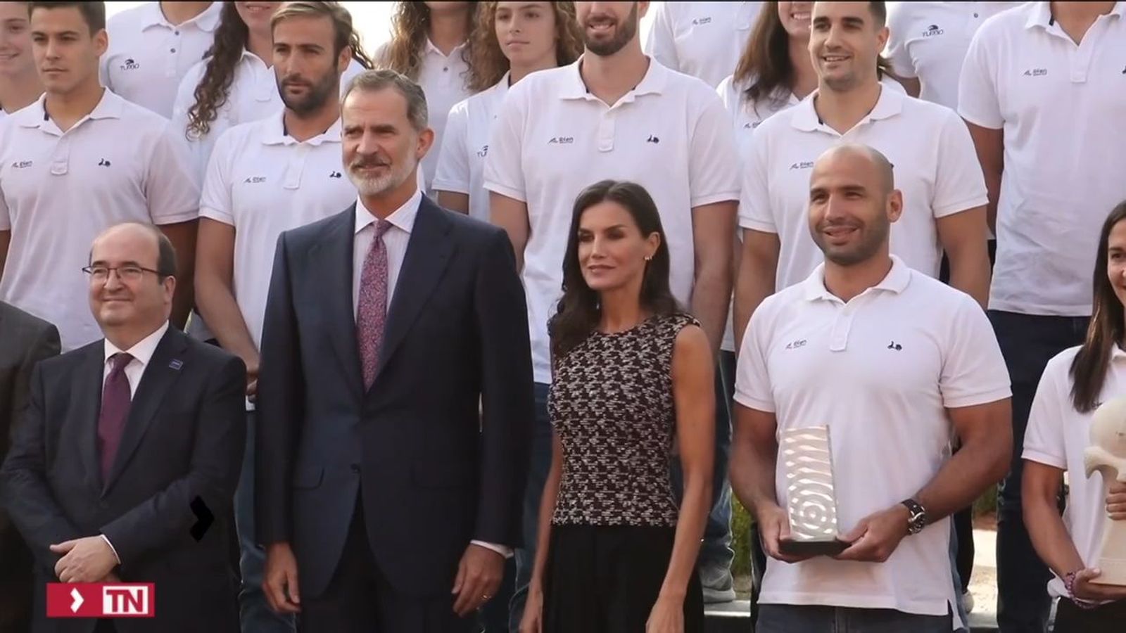 Los reyes, con los reyes del waterpolo