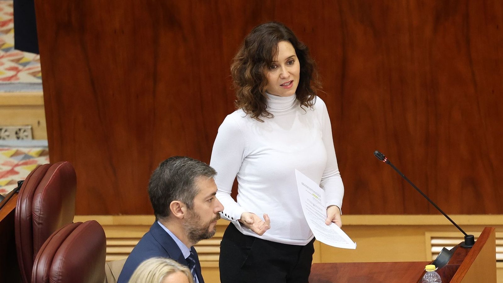 Isabel Díaz Ayuso en la Asamblea de Madrid