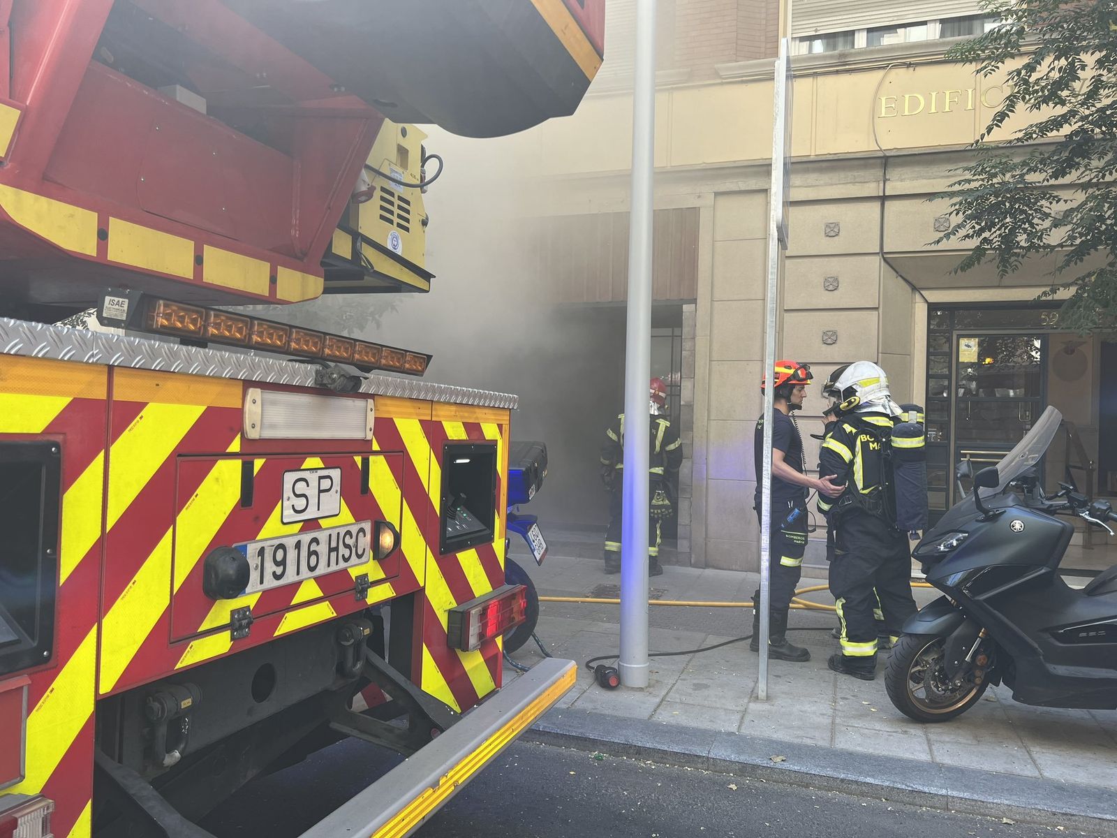 Incendio en un restaurante de Ponzano