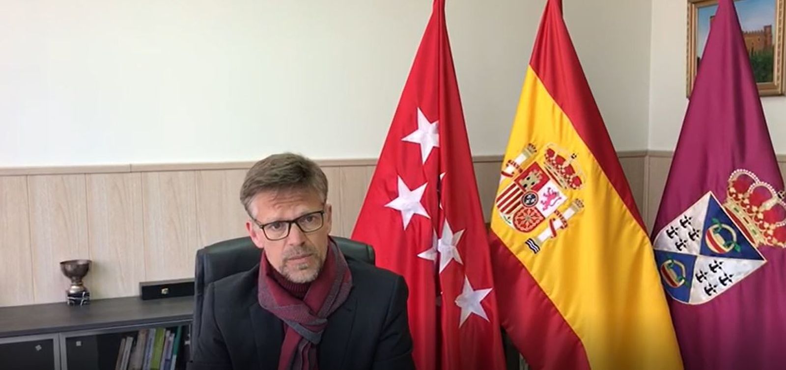 El alcalde de Batres, Víctor Manuel López Rodríguez