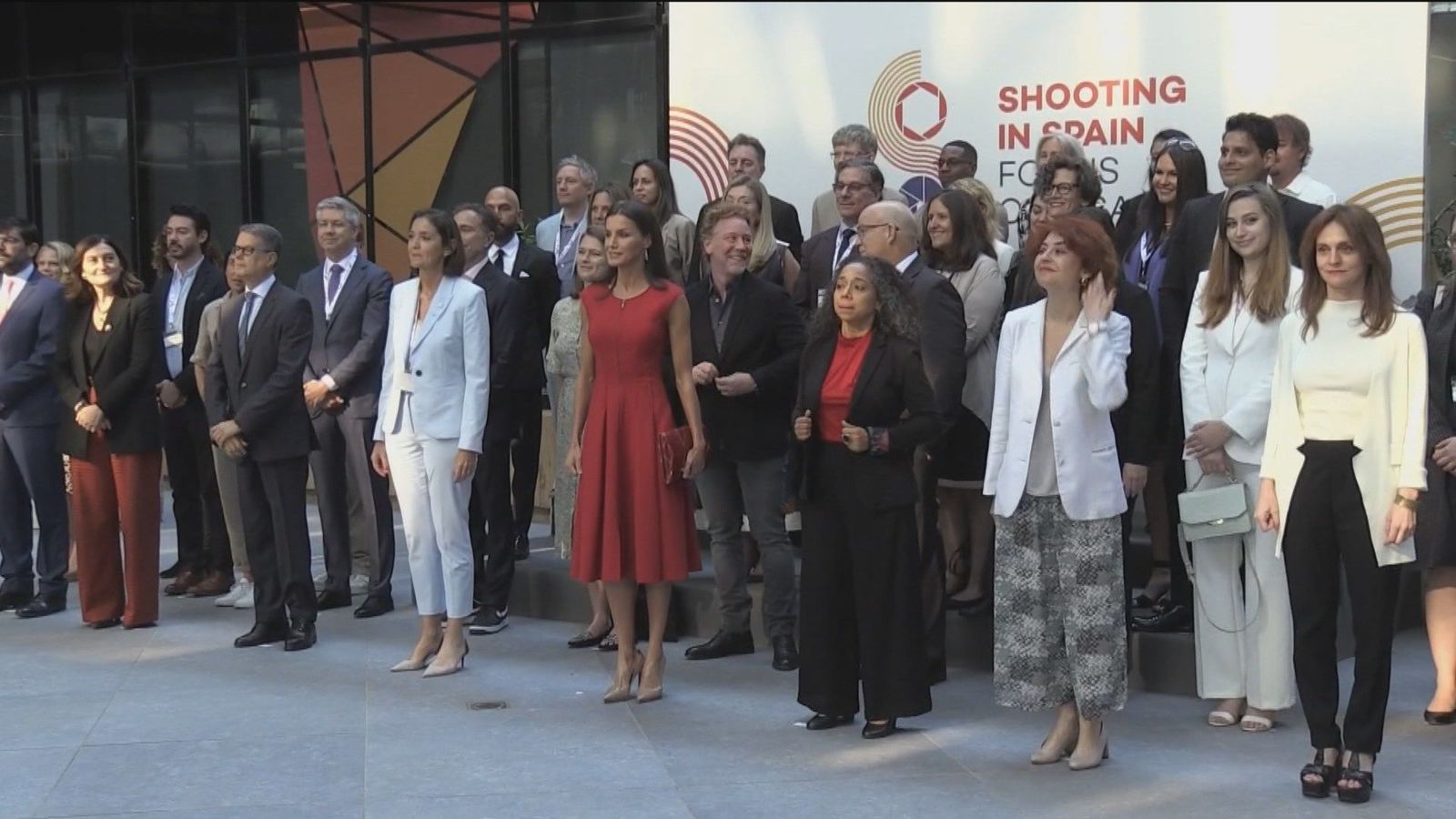 La reina colabora en la promoción de España como lugar de rodaje ante productores de EEUU