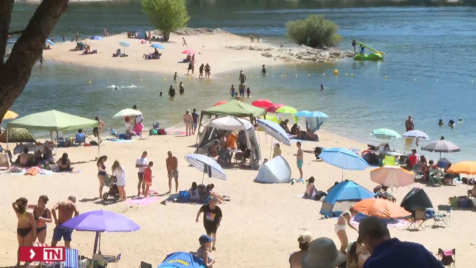 Dispositivos de seguridad en el pantano de San Juan