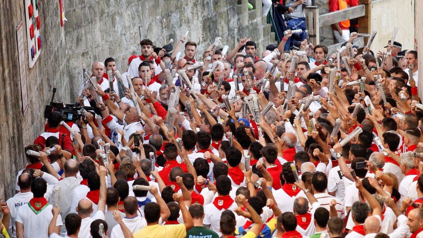 Breve séptimo y penúltimo encierro de San Fermín 2019