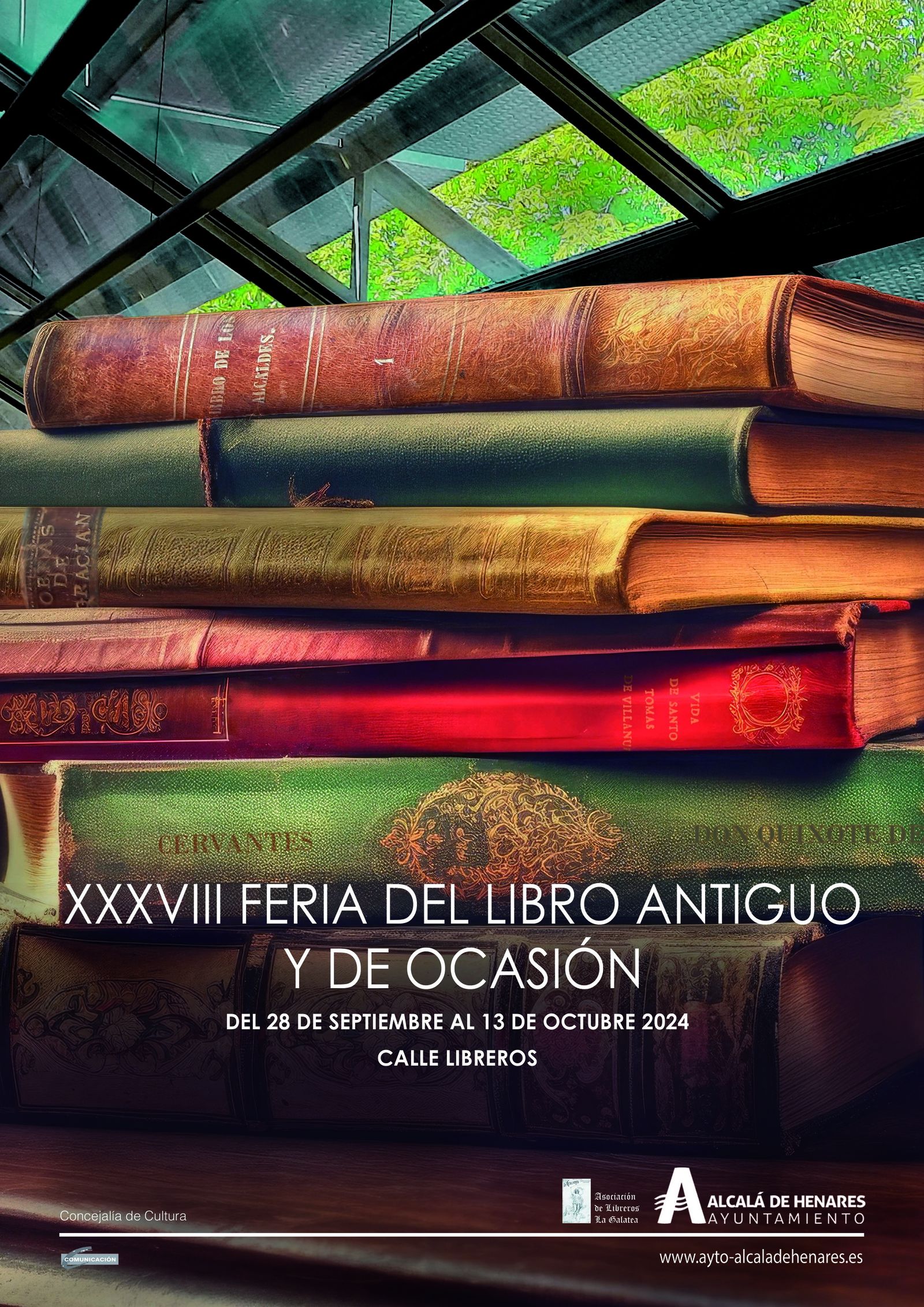 Libros en una caseta de la feria del libro
