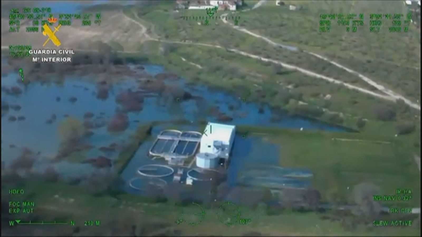 Las imágenes desde el aire del río Jarama, días después de las lluvias