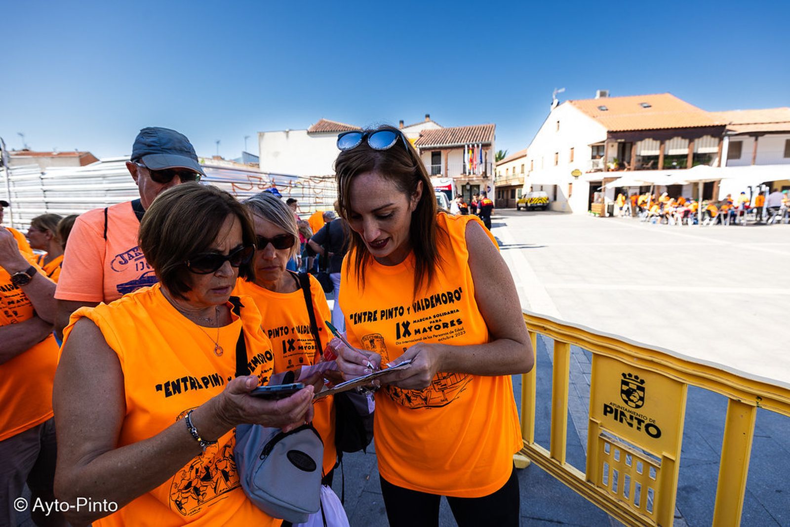 Participantes en una edición anterior de la carrera entre Pinto y Valdemoro
