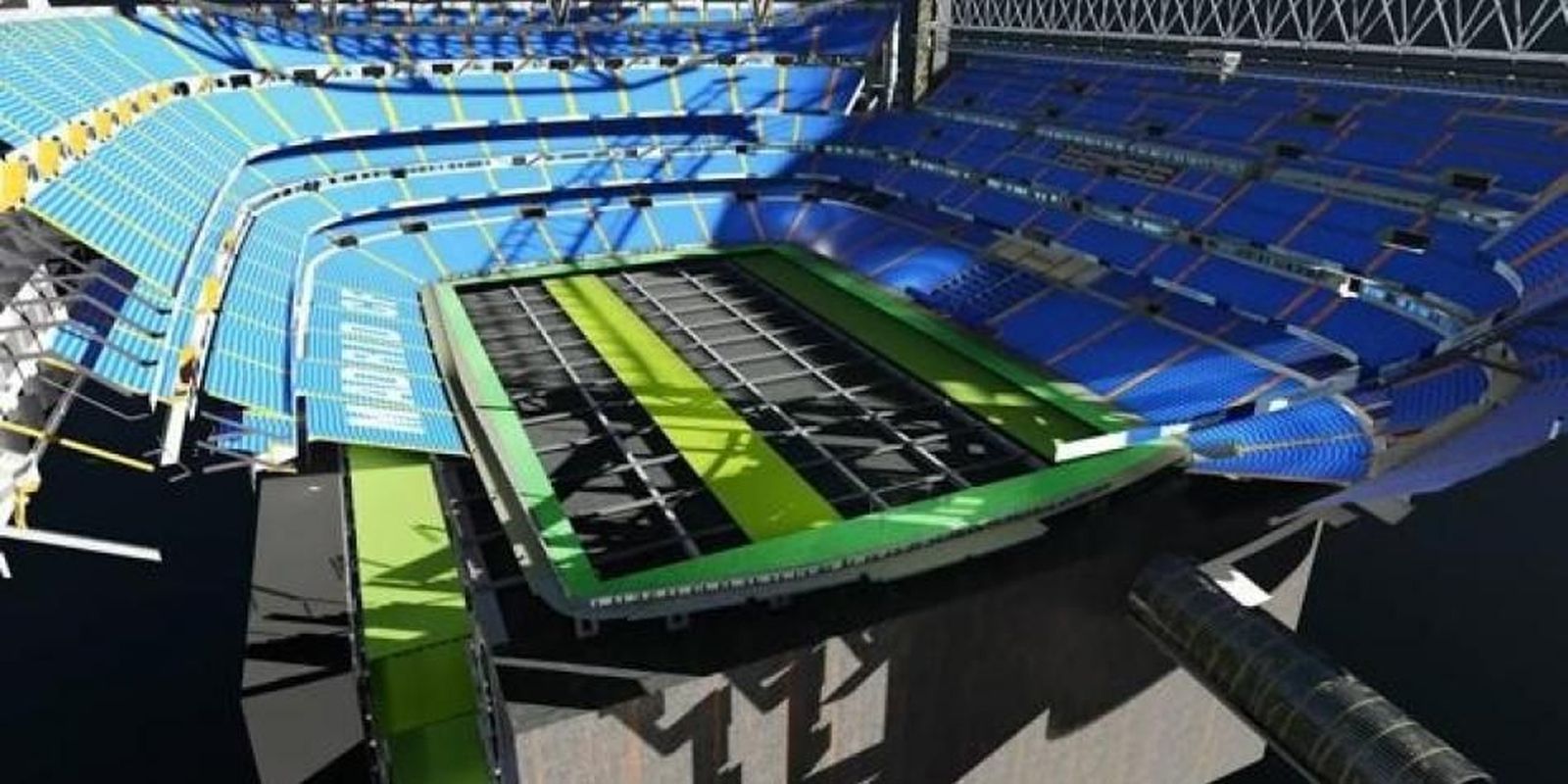 Así se 'esconderá' el césped del nuevo Santiago Bernabéu