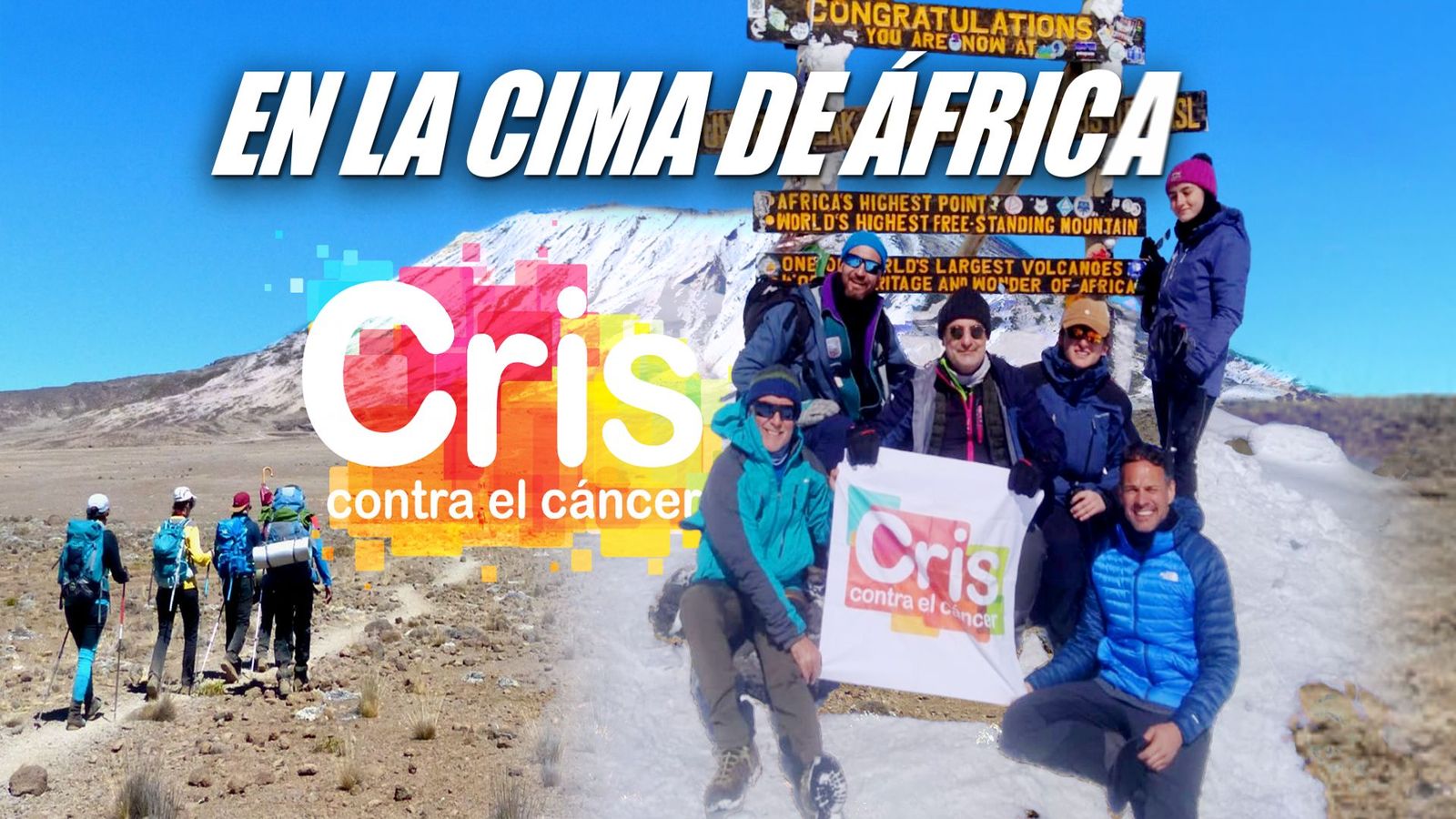 El reto solidario del Kilimanjaro de la Fundación Cris contra el Cáncer