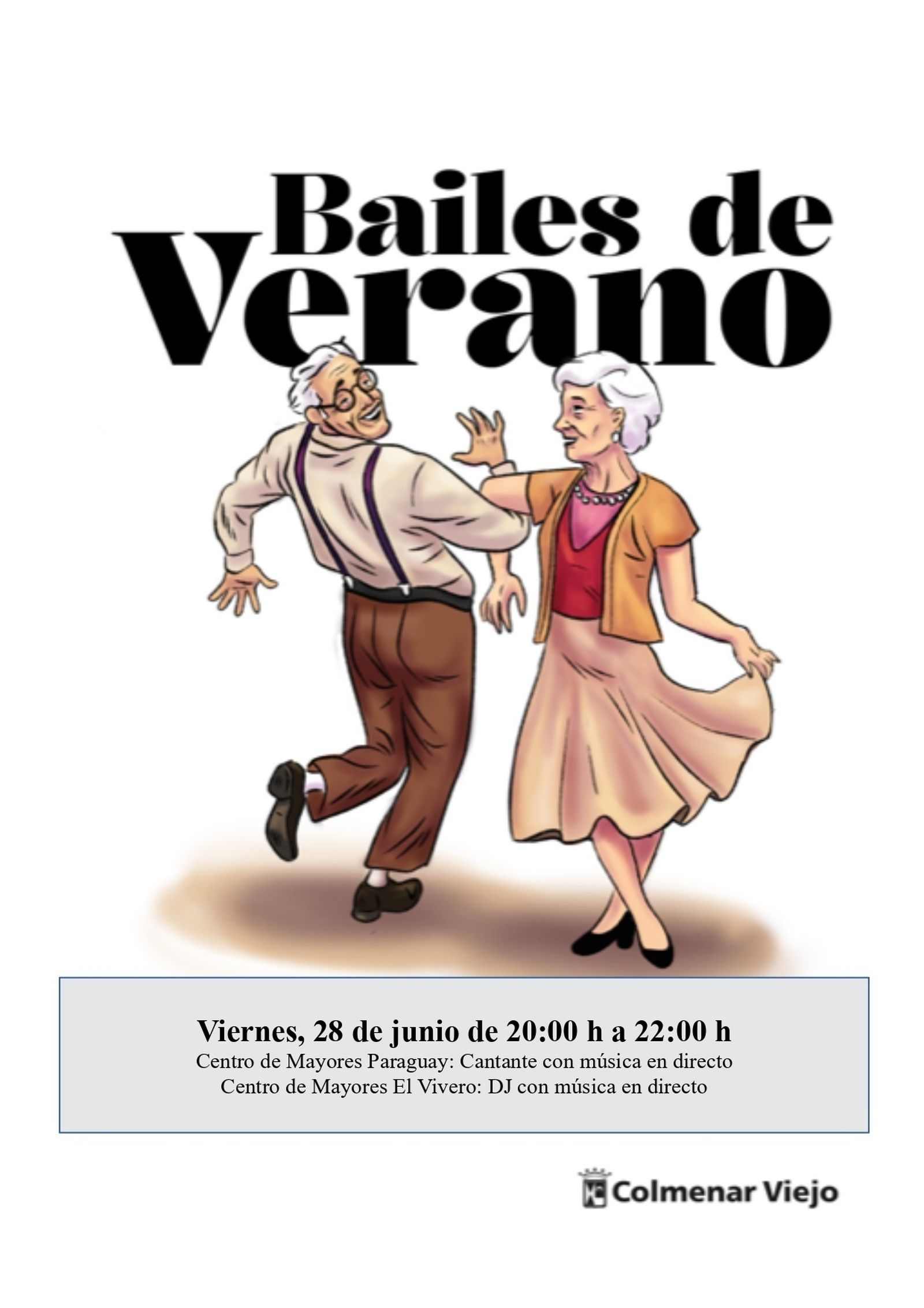 Bailes de verano en los centros de mayores de Colmenar