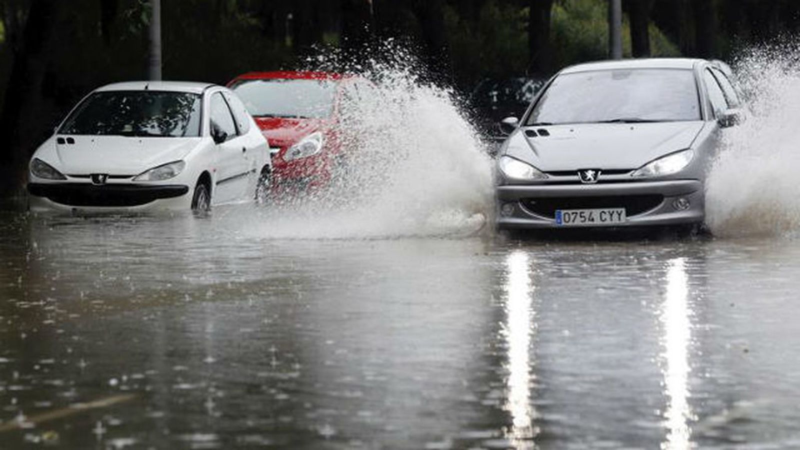 Conducción con lluvia intensa