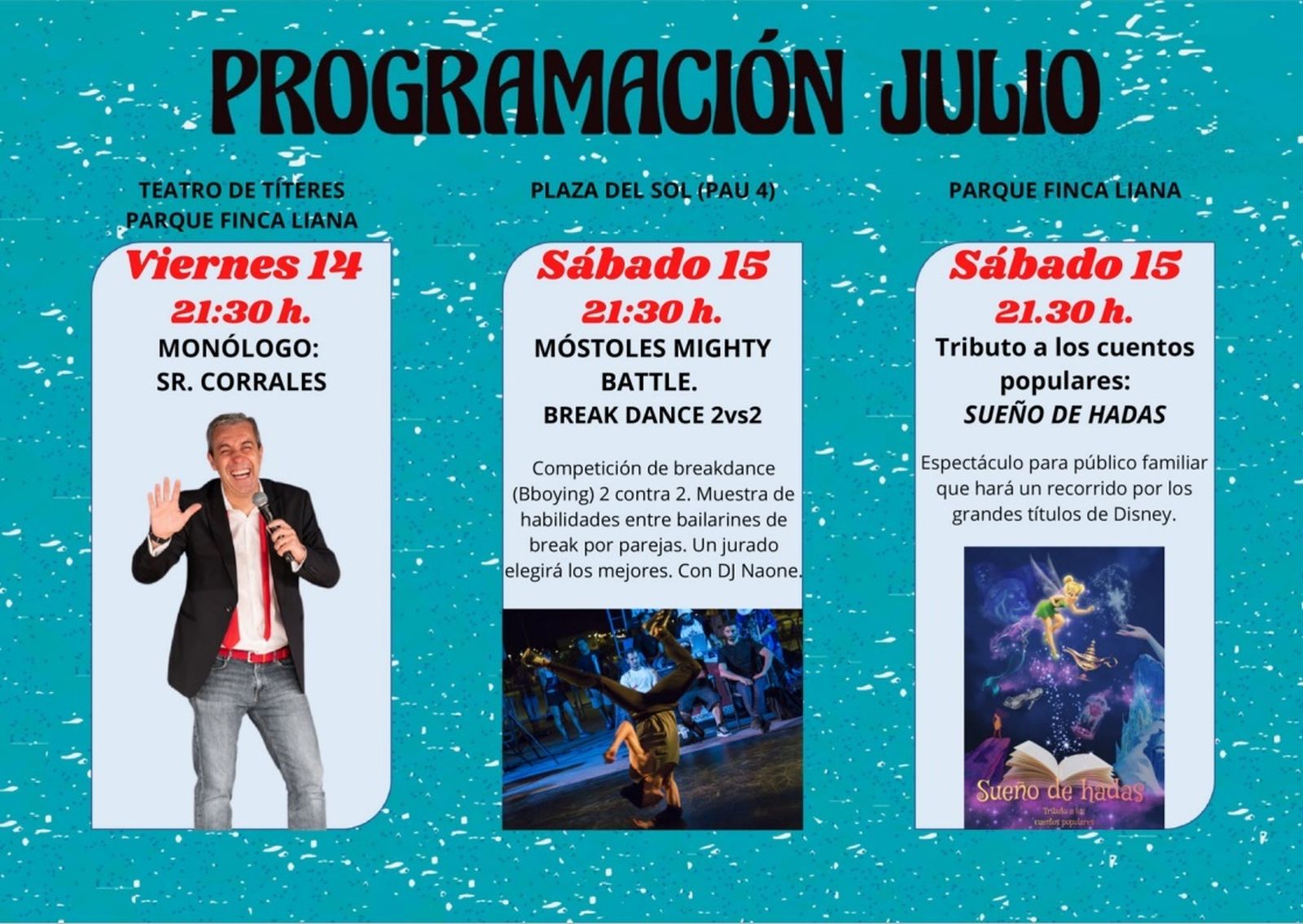 Programación de la agenda cultural de Móstoles