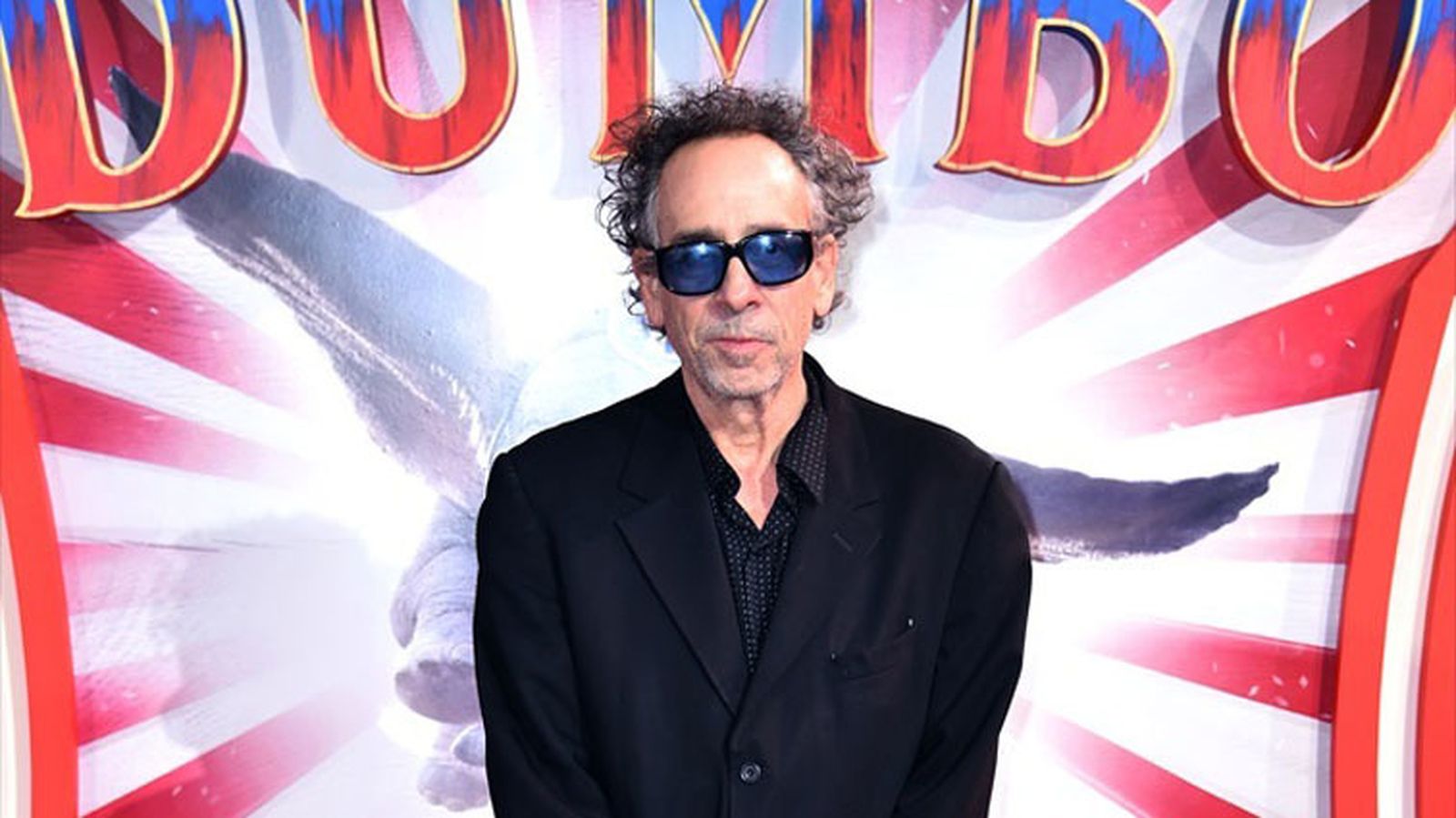 Tim Burton en la premiere de Dumbo