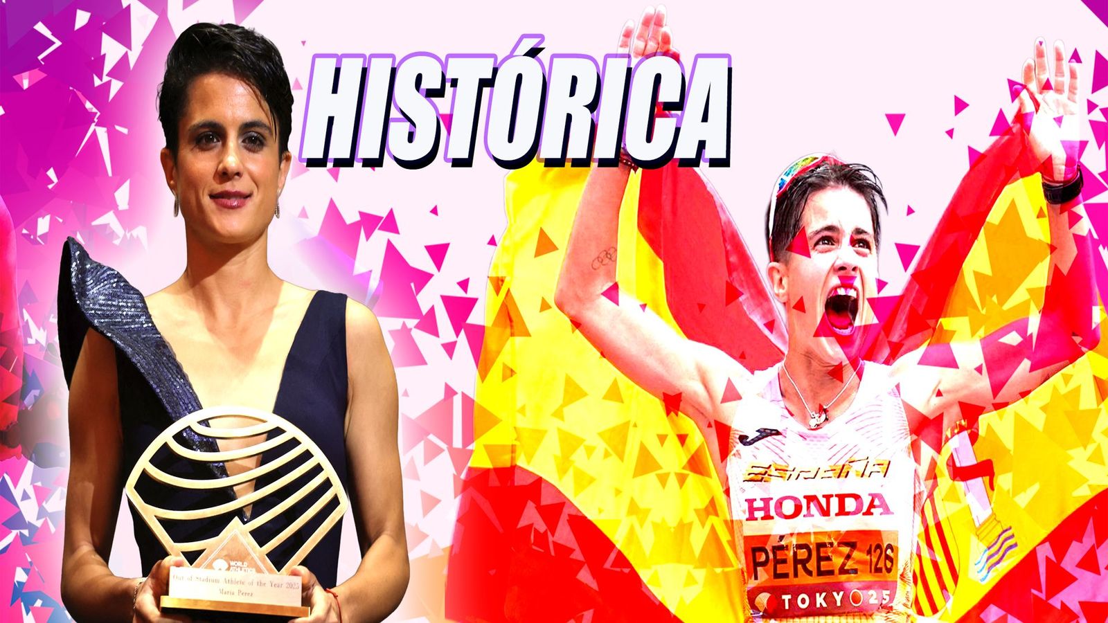 María Pérez, primera española galardonada como 'Atleta del Año'