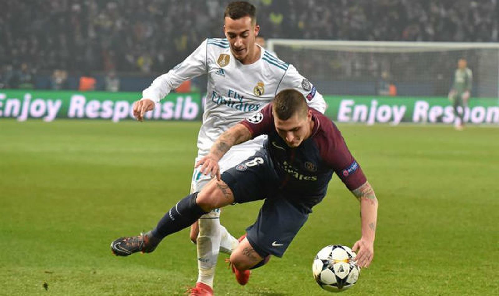 Lucas Vázquez ante el PSG