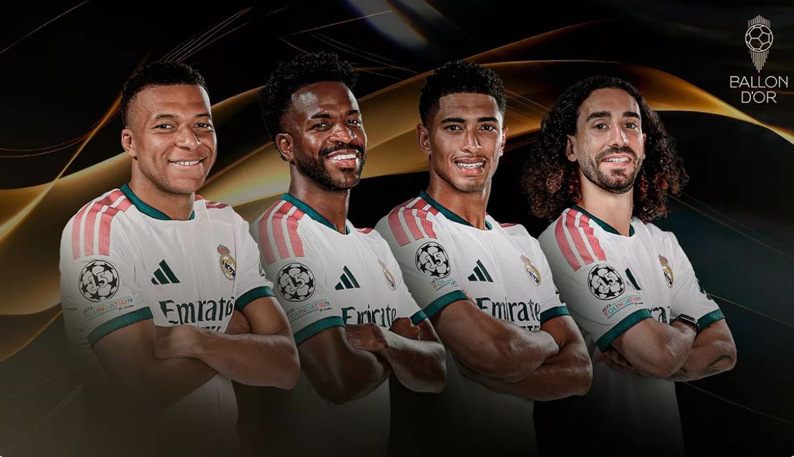 Mbappé, Vinicius, Bellingham y Cucurella