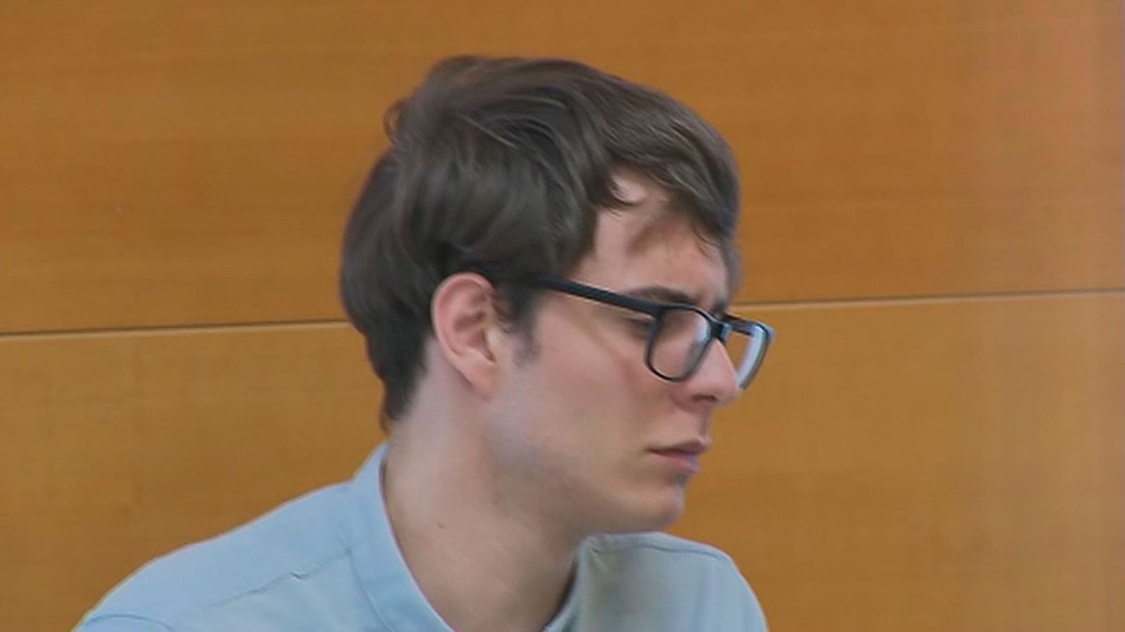 Patrick Nogueira, autor del crimen de Pioz, en un momento del juicio
