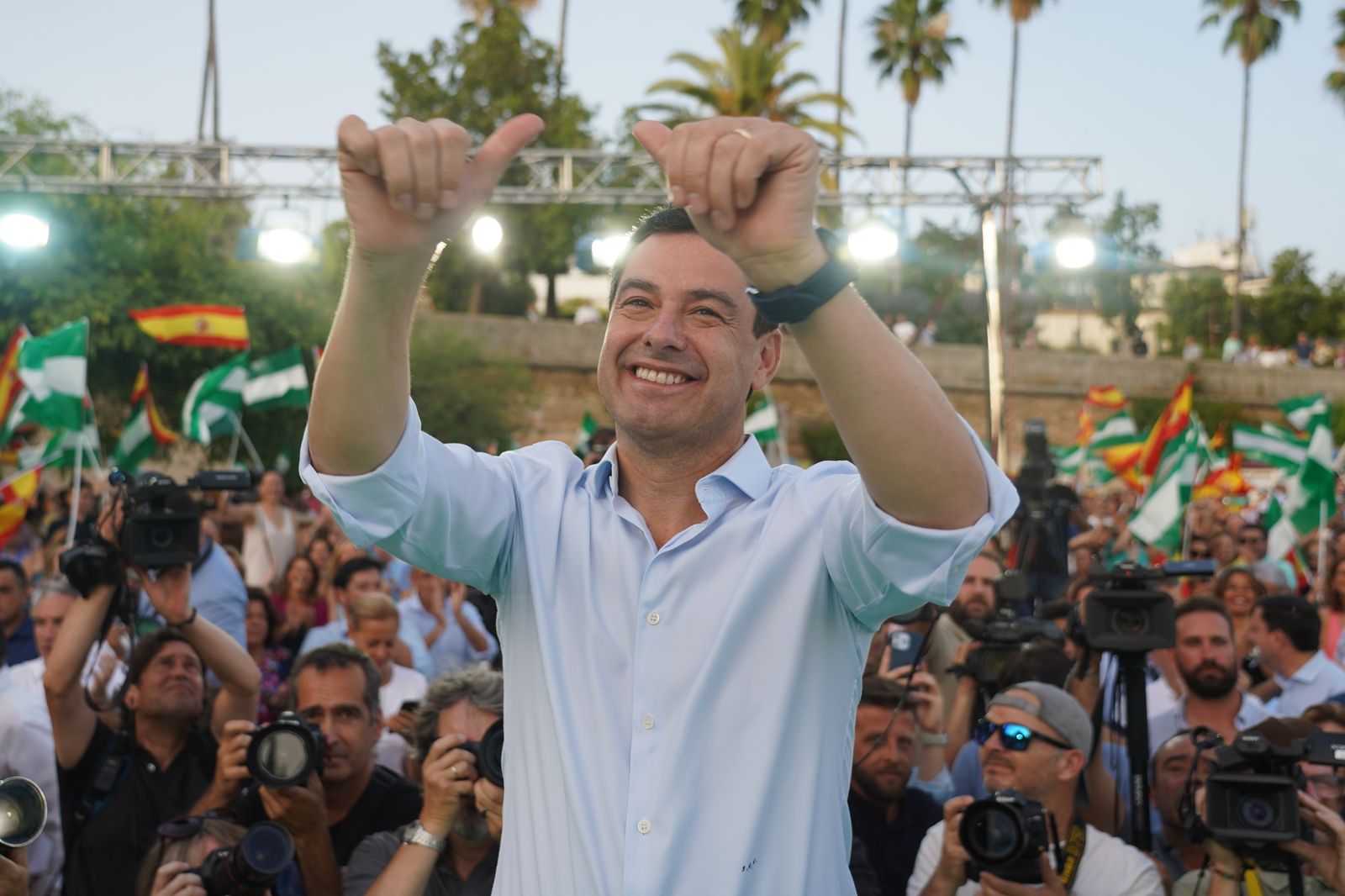 Juanma Moreno, candidato del PP y presidente de la Junta de Andalucía