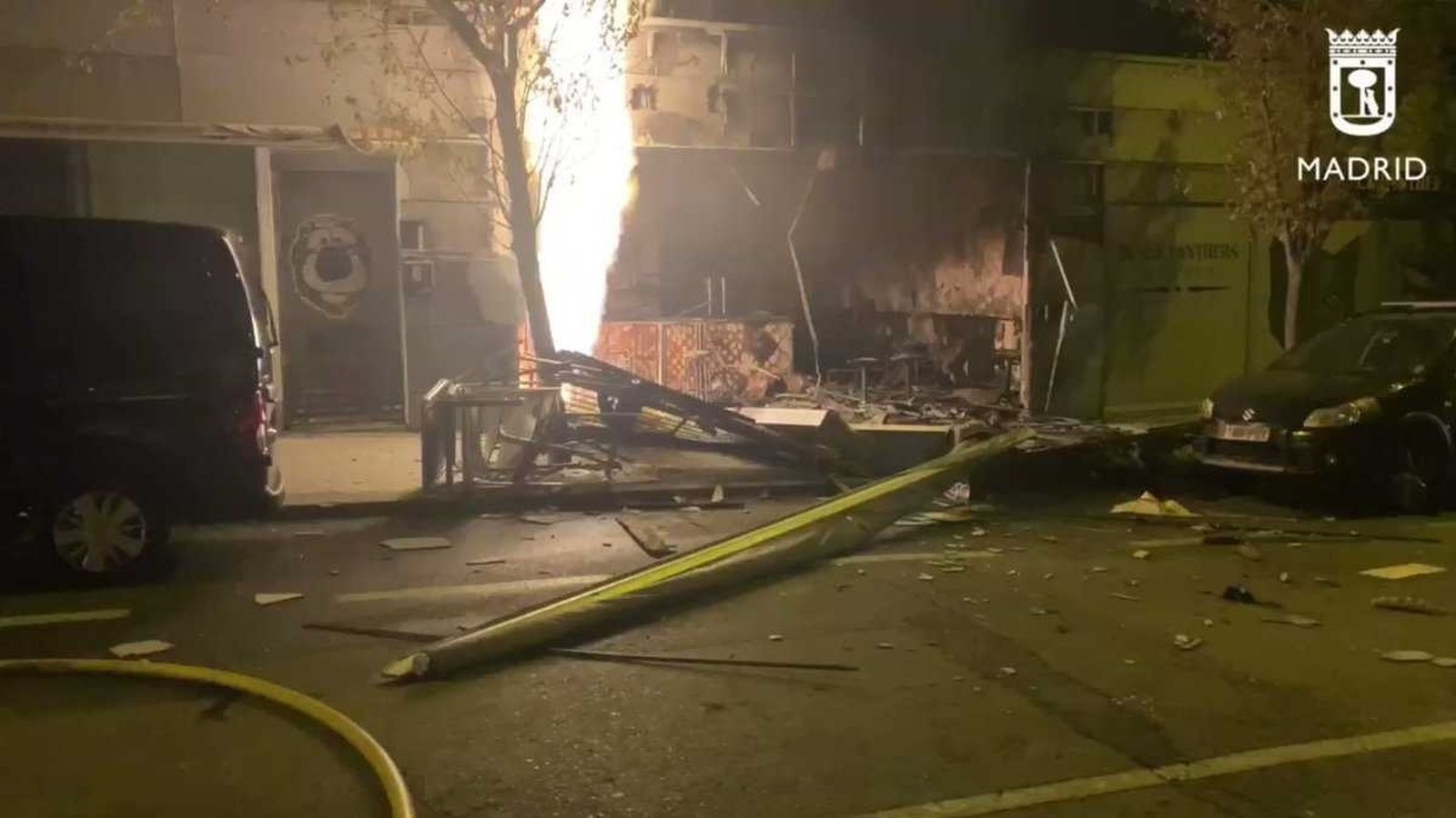Explosión de gas en un bar en Carabanchel