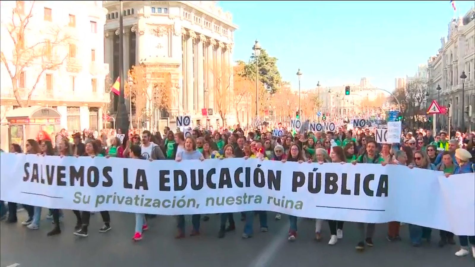 Manifestación en Madrid por la educación pública