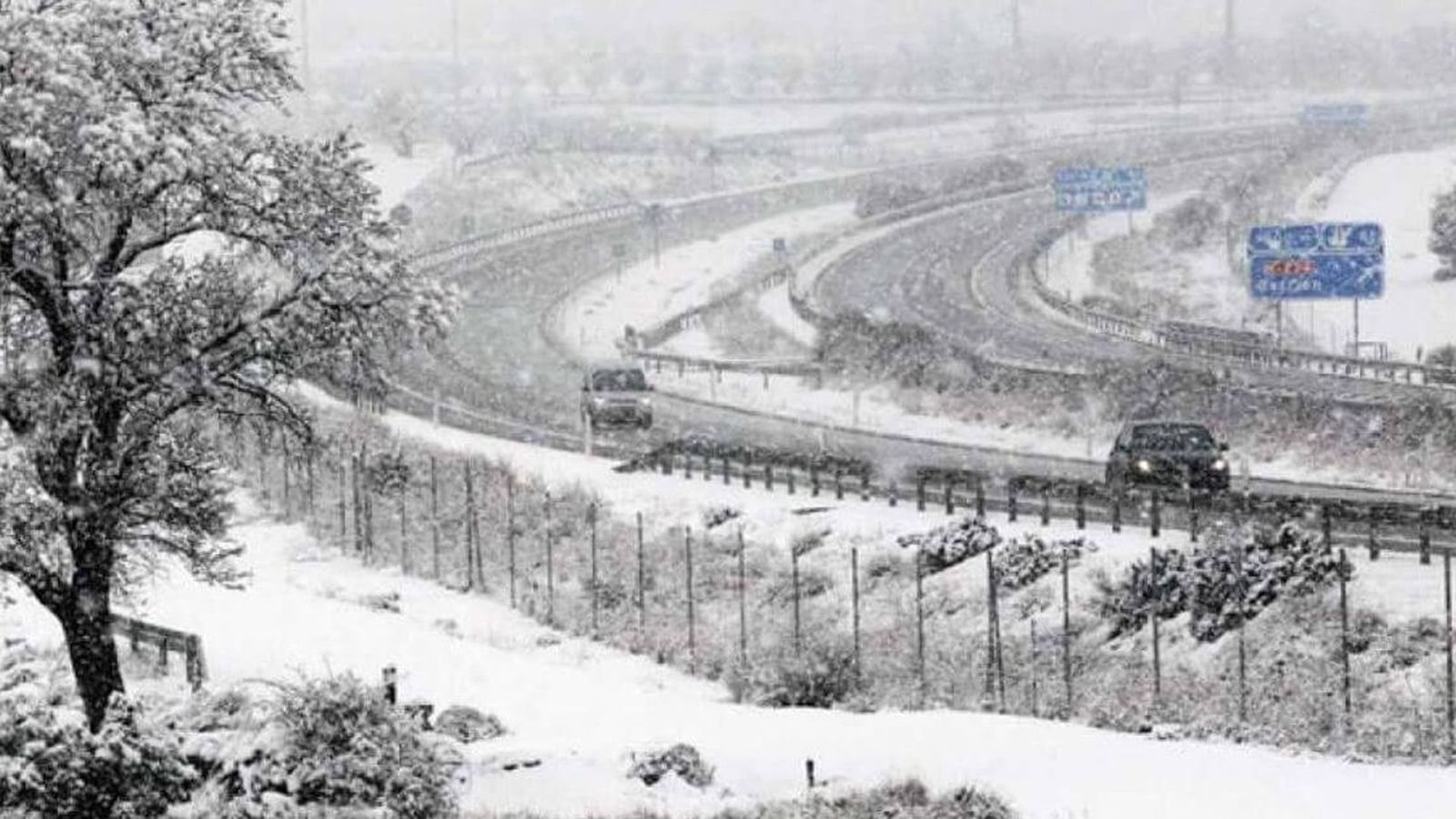 Afectados por el temporal los transportes en tren, aéreos y por carretera