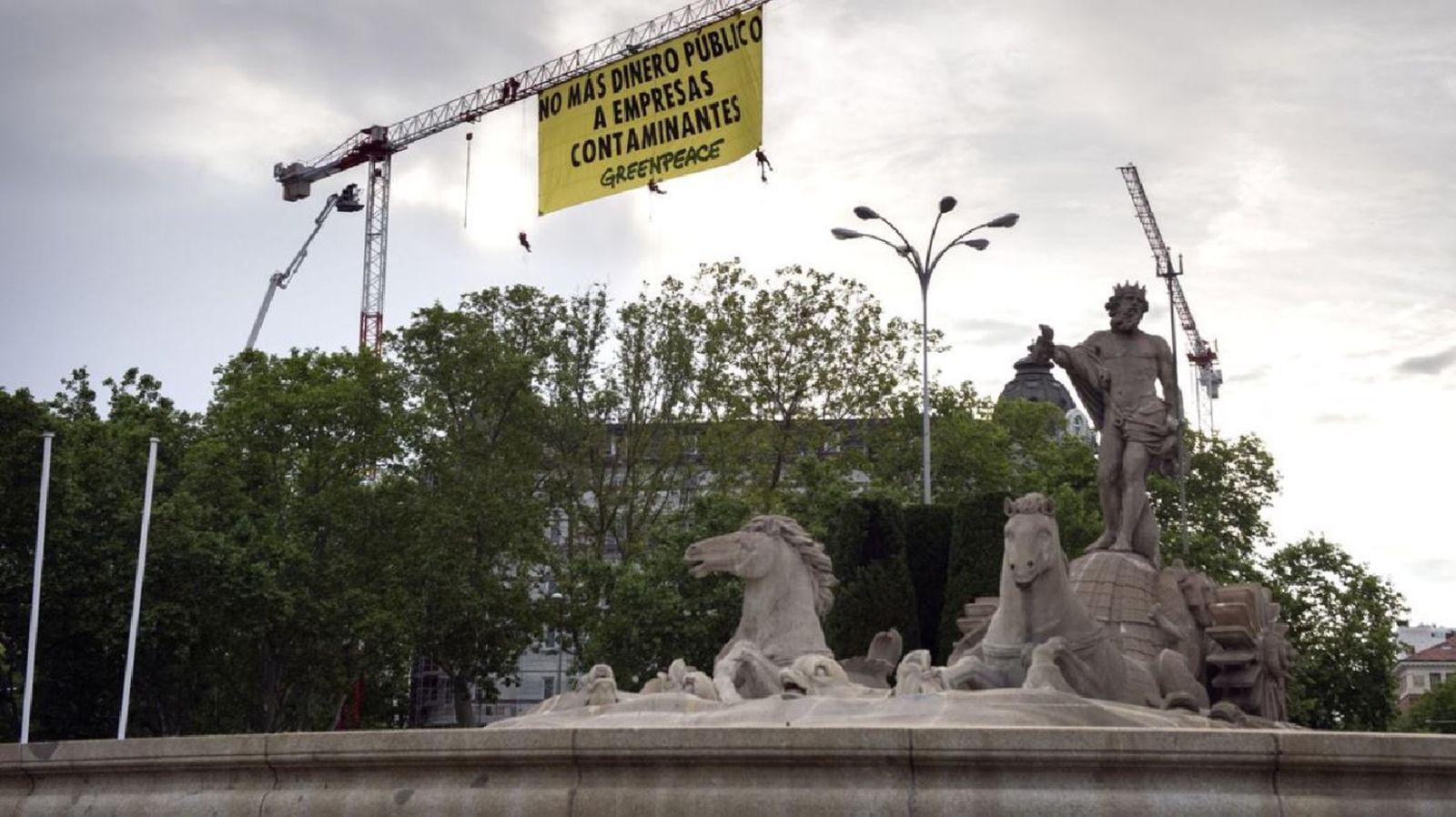 Pancarta de Greenpeace