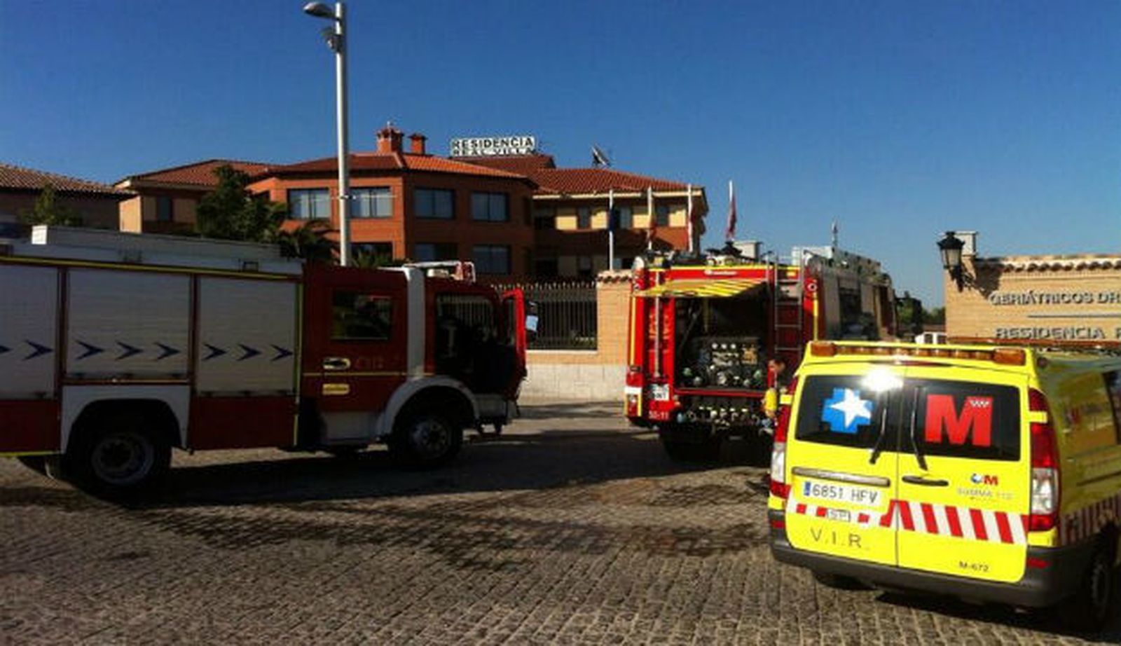 Incendio en una residencia de Navalcarnero