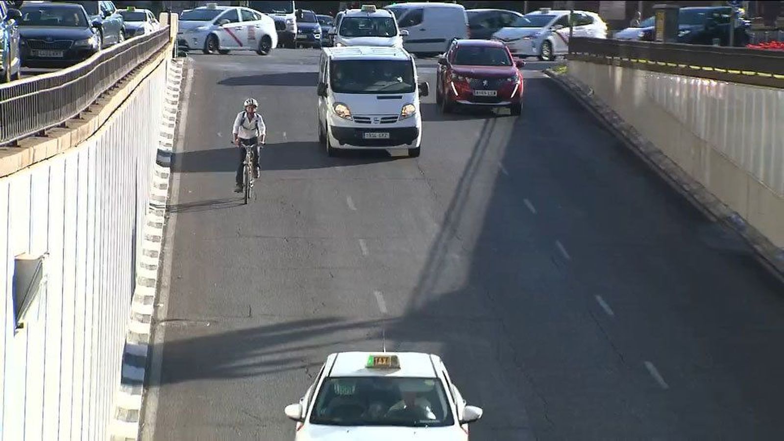 Los ciclistas podrán circular por algunos túneles de Madrid