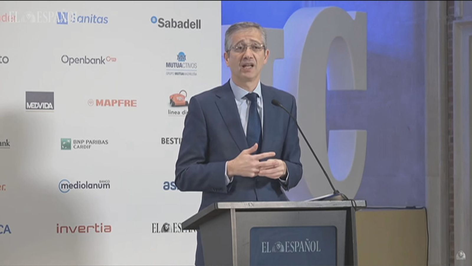 El gobernador de Banco de España, Pablo Hernández de Cos