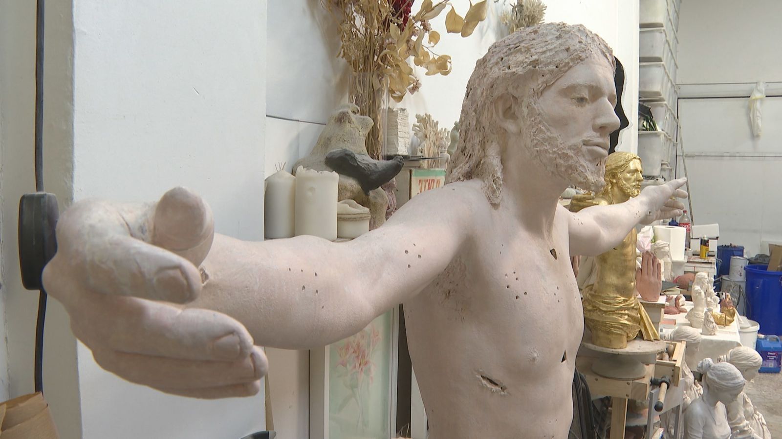 Modelo para realizar el Cristo gigante de Boadilla del Monte