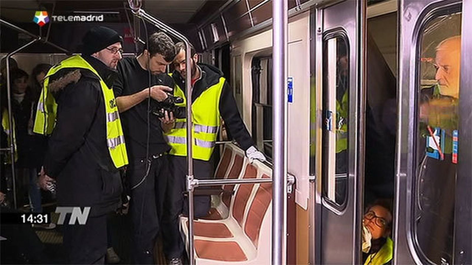 Rodaje en el Metro