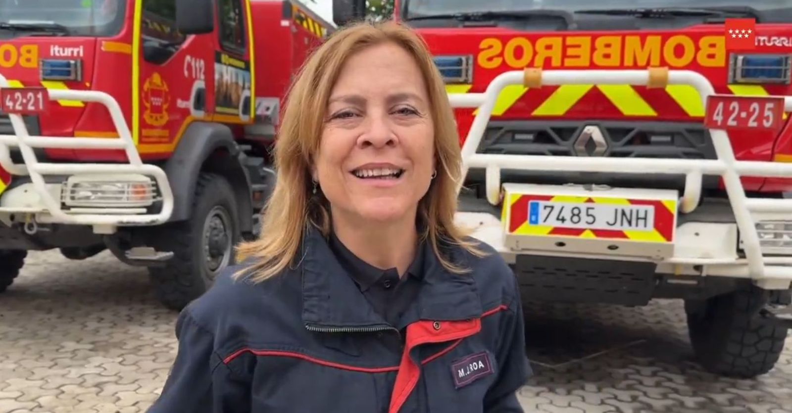 La primera mujer bombero de la Comunidad se ha jubilado