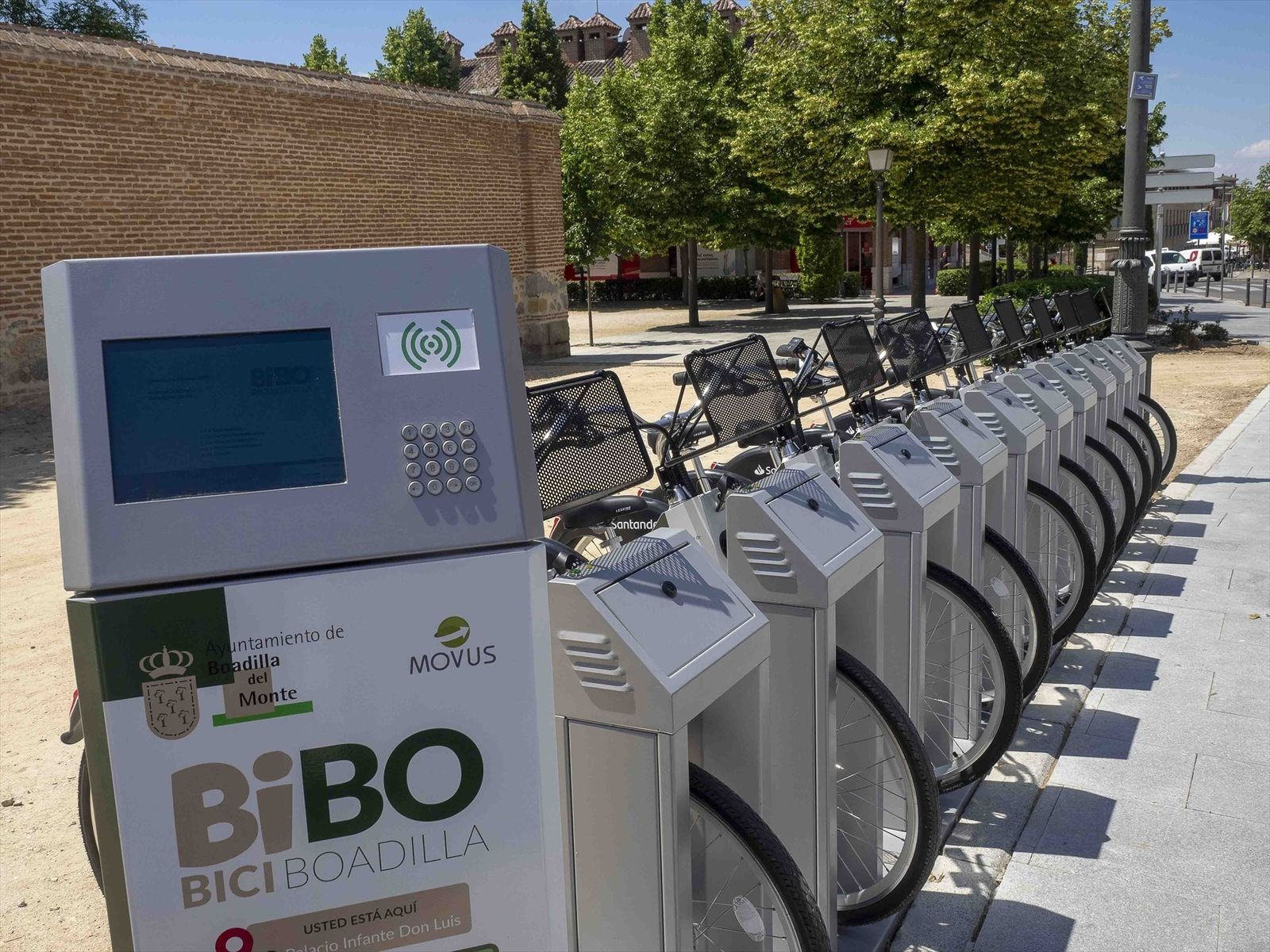 BIBO, servicio municipal de préstamo de bicis en Boadilla