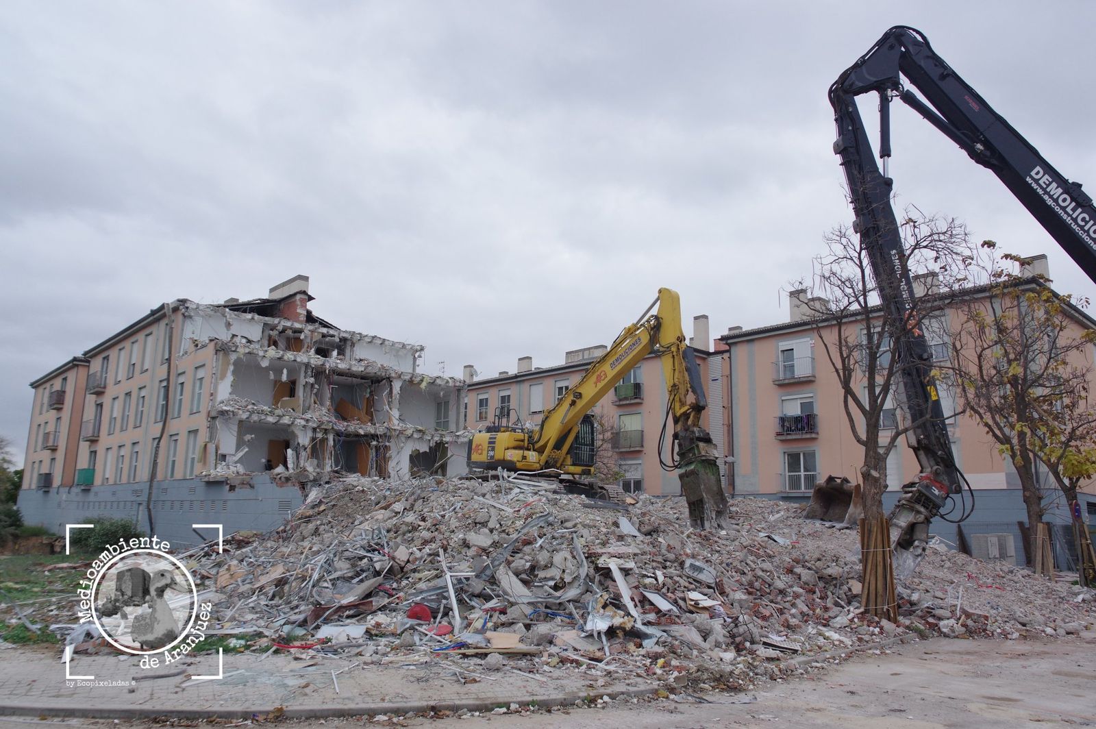 Demolición de edificios en Aranjuezpor el socavón