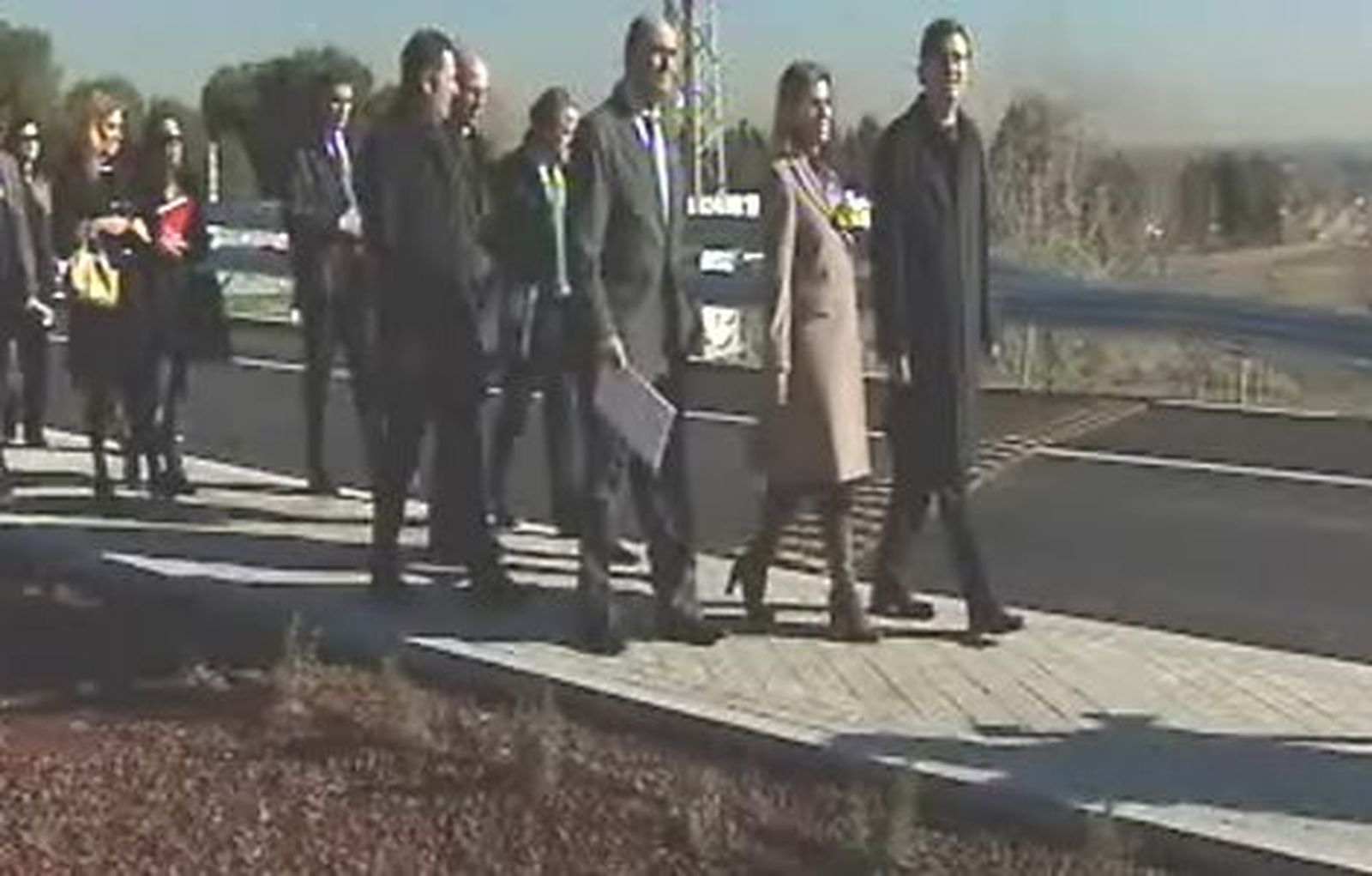 Aravaca estrena una pasarela peatonal sobre las vías de la línea ferroviaria entre Hendaya y Madrid