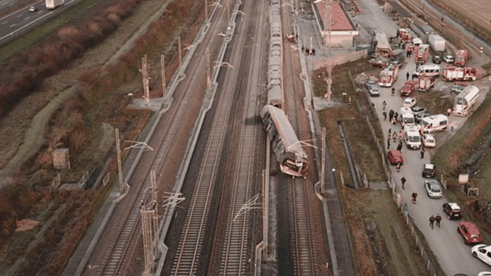 El tren de alta velocidad que ha descarrilado en Italia