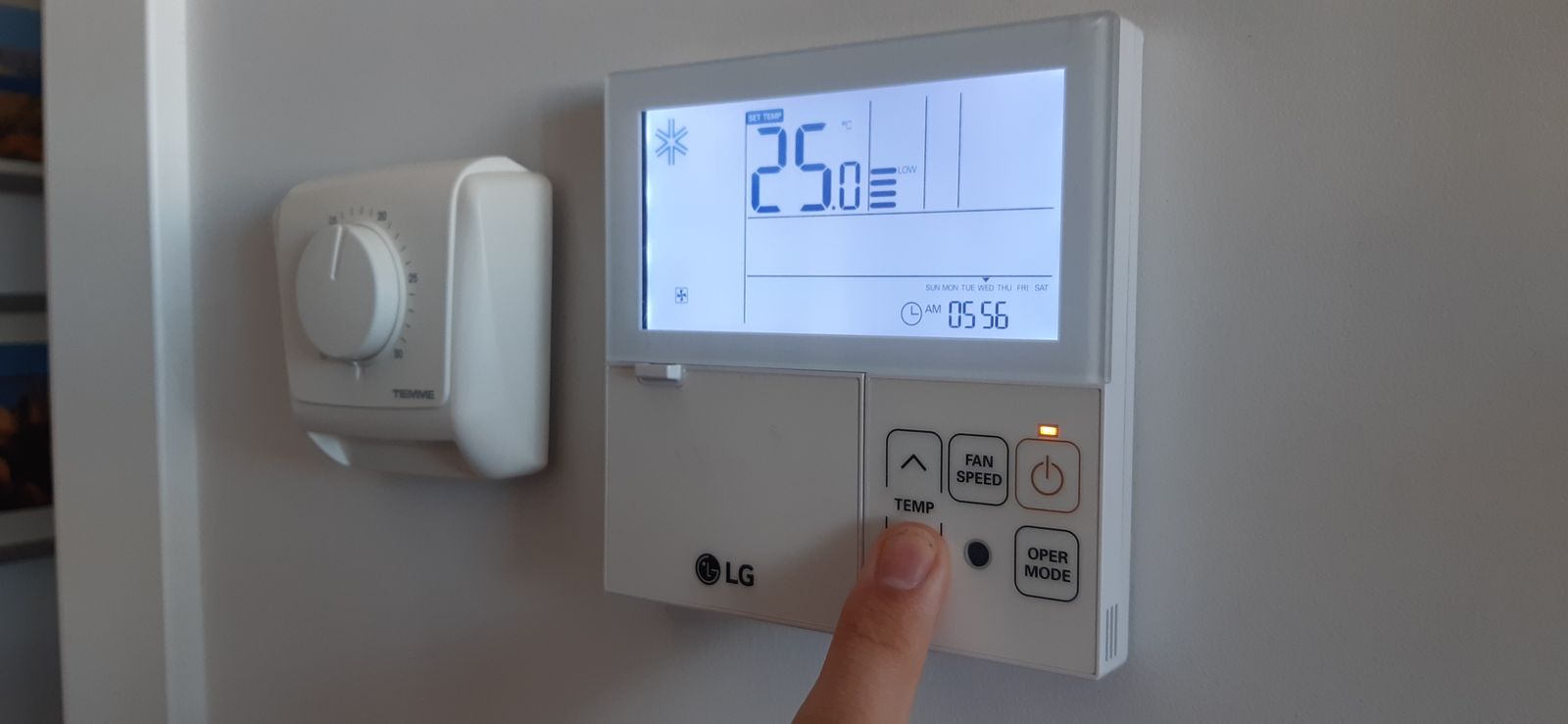 Termostato en una vivienda