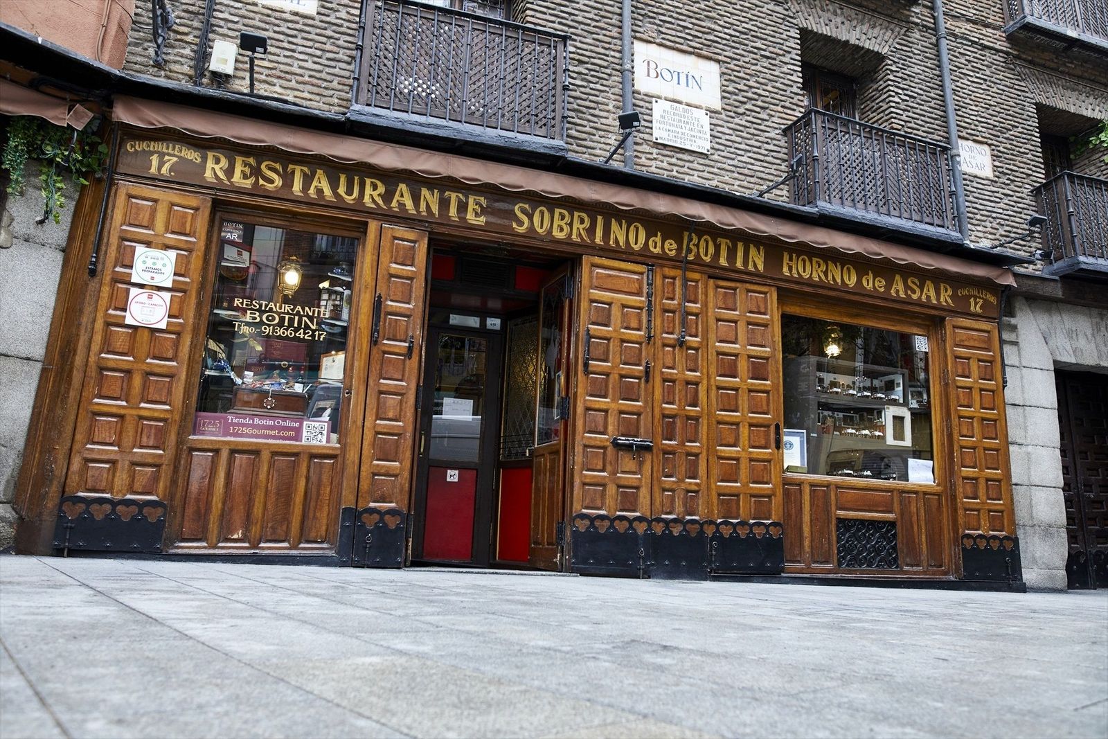 El madrileño restaurante Botín, el más antiguo del mundo, cumple 300 años