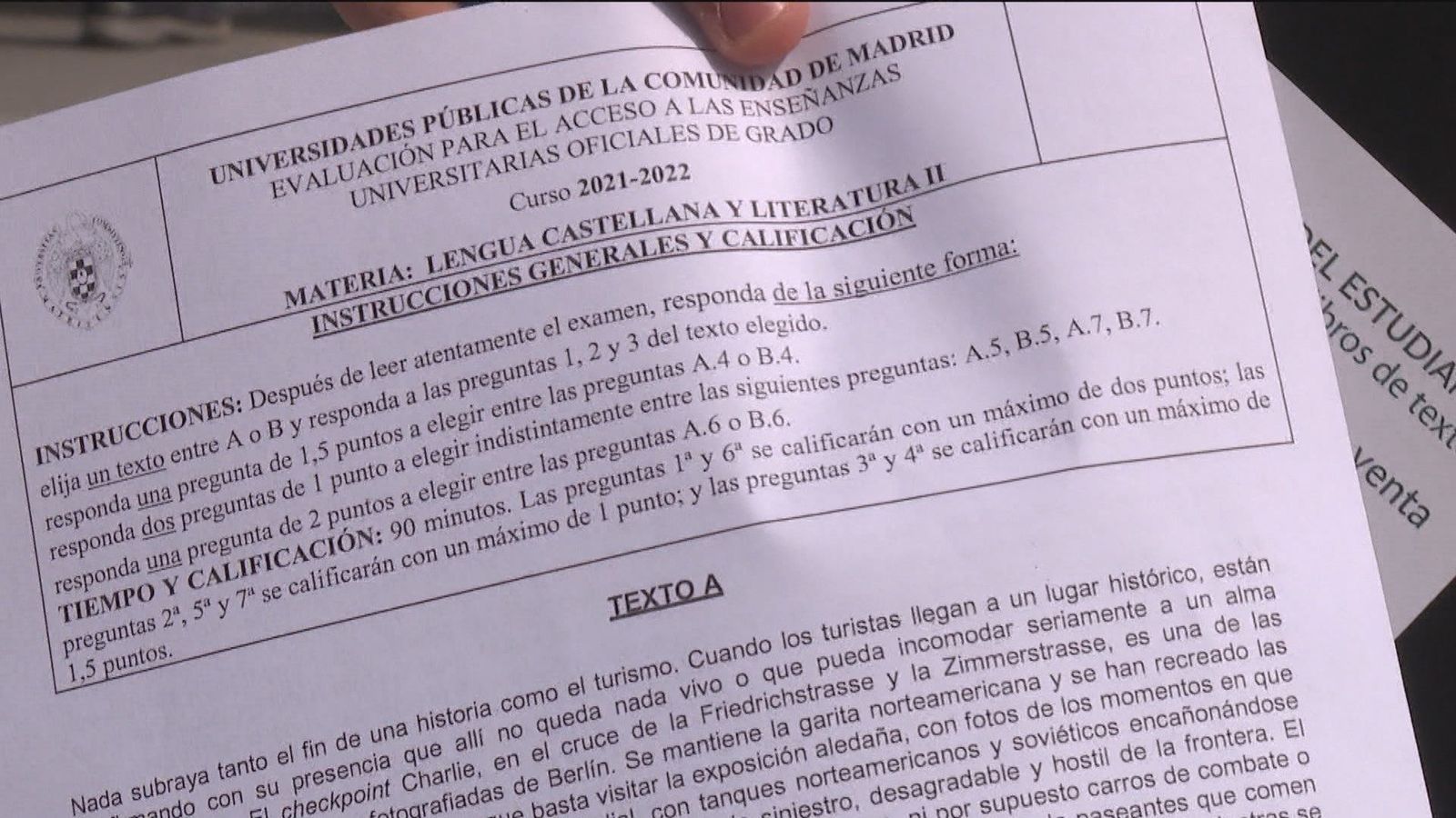 Los alumnos de Ciencias, los primeros en hacer la EvAU en Madrid