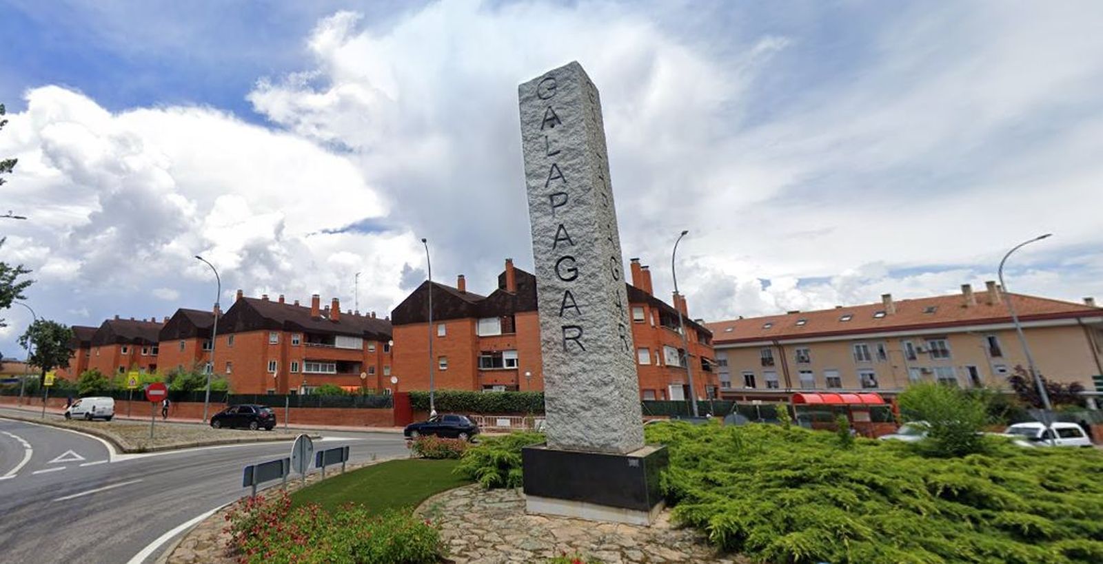 Rotonda de intersección de la M-510 y la M-505 en Galapagar